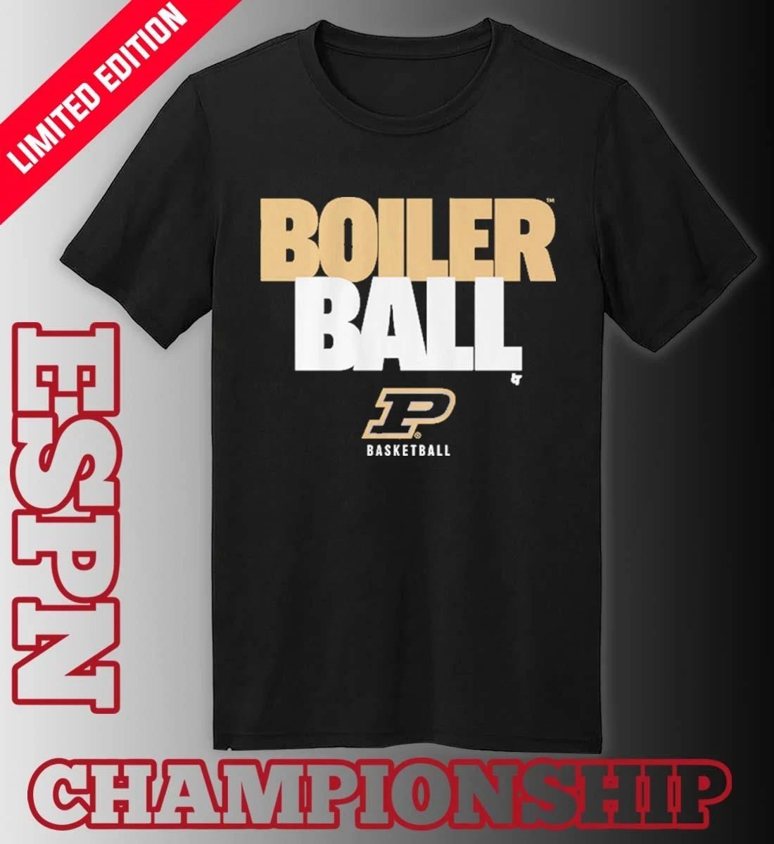 Purdue Basketball Boiler Ball Text Stack Shirt