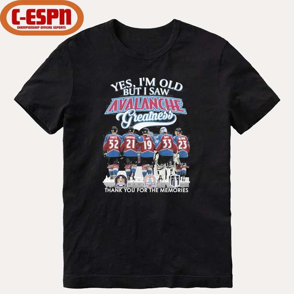 Yes, I’m Old But I Saw Colorado Avalanche Hockey Greatness Shirt