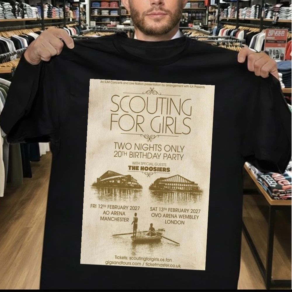 Scouting For Girls Tour 2027 Poster New Shirt