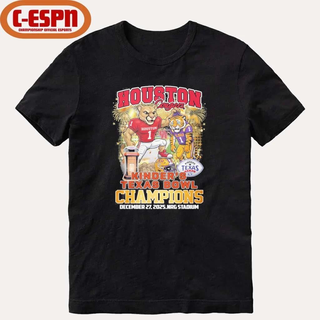 Houston Cougars mascot Kinder’s Texas Bowl Champions Shirt