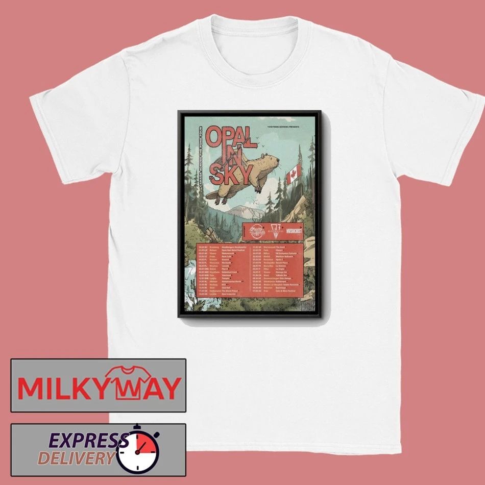 OPAL IN SKY Europe And UK Spring 2026 Tour Poster shirt