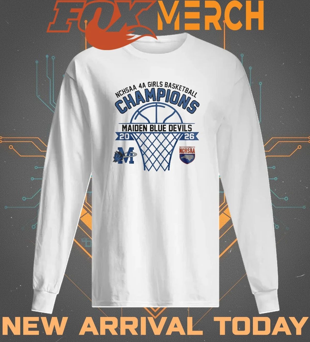 Maiden Blue Devils 2026 NCHSAA 4A Girls Basketball Champions t-shirt