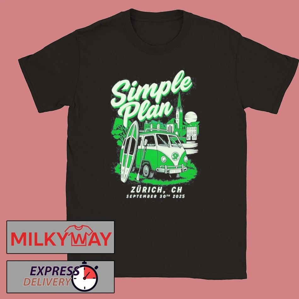 SIMPLE PLAN SEP 30 2025 ZURICH CH SHIRT