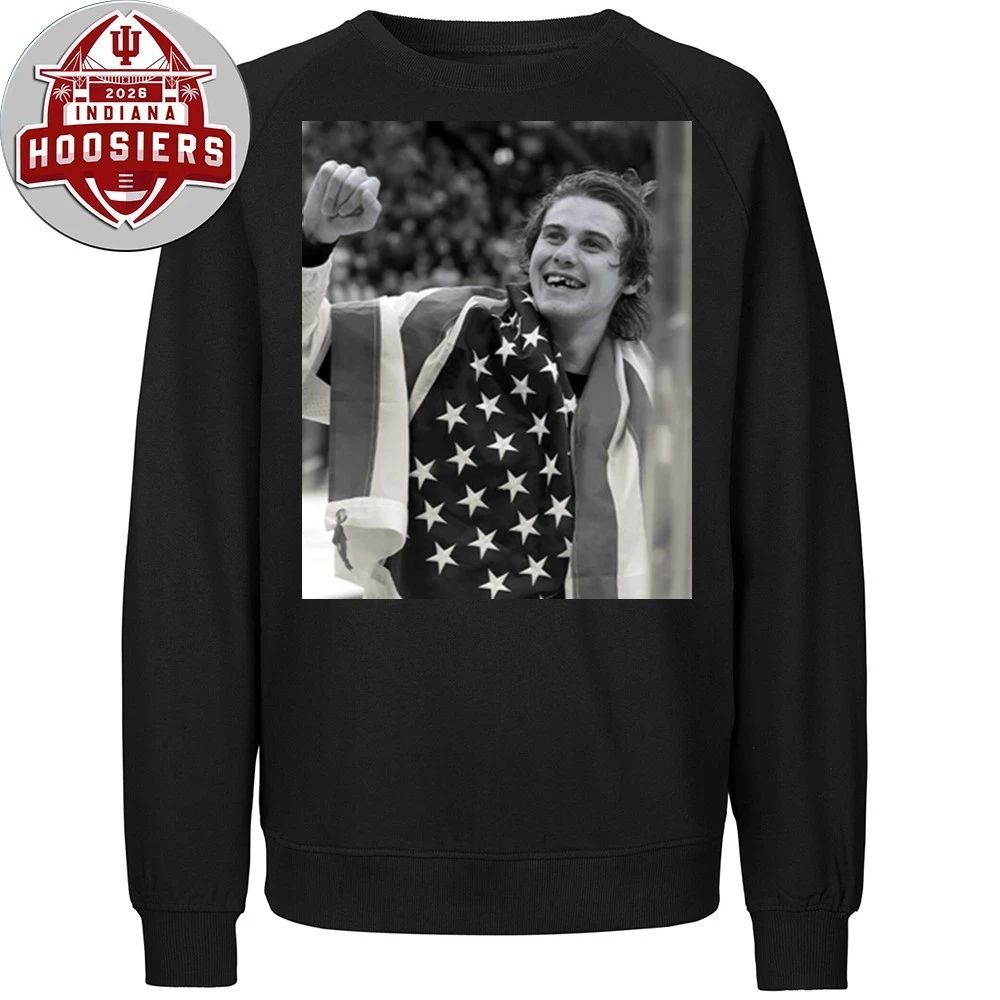 USA Olympic Gold Medal Hockey Jack Hughes Flag Shirt