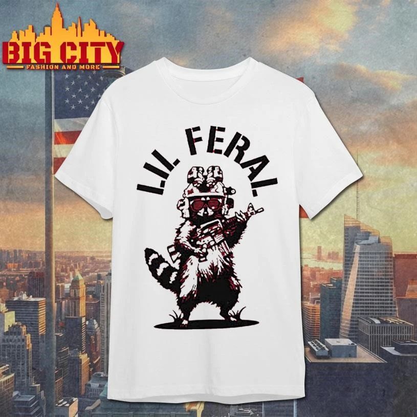 Lil Feral Raccoon Graphic Shirt