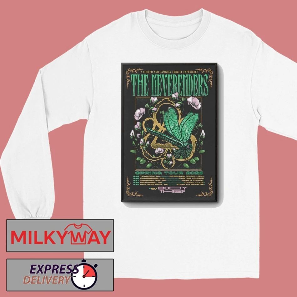 The Neverenders 2026 Spring Tour Poster shirt