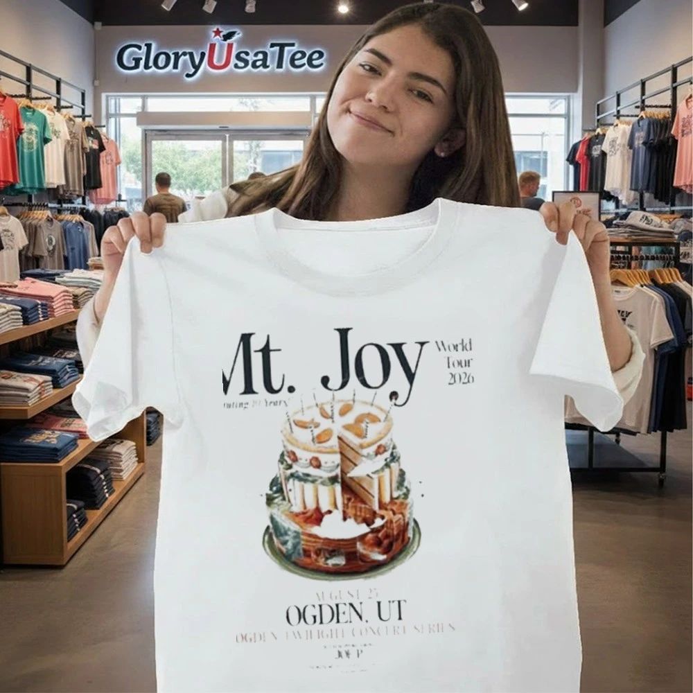 Mt. Joy Concert Poster At Ogden Twilight Concert Series In Ogden UT On August 25 2026 Celebration Cake Artwork Shirt