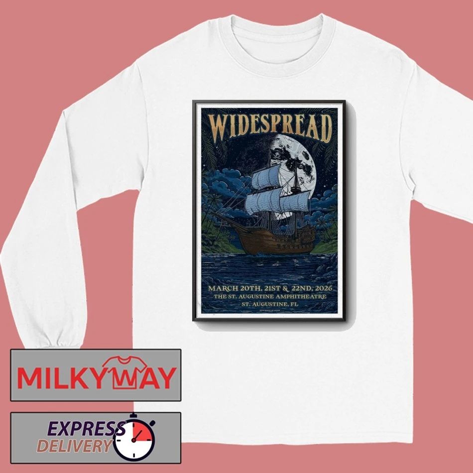 Poster Widespread Panic Mar 21 & 22 2026 Saint Augustine Amphitheatre shirt