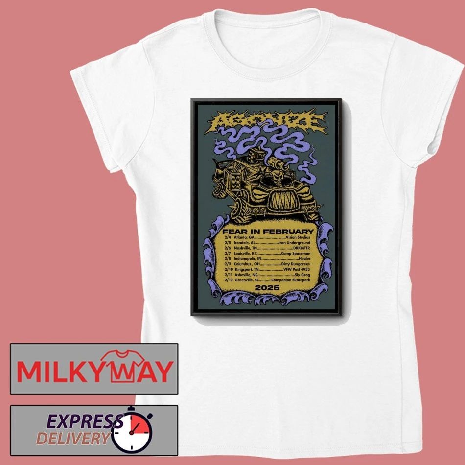 AGONIZE Tour Fear In Feb 2026 Poster shirt