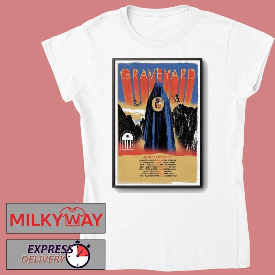Graveyard America Latina Tour 26 Poster shirt