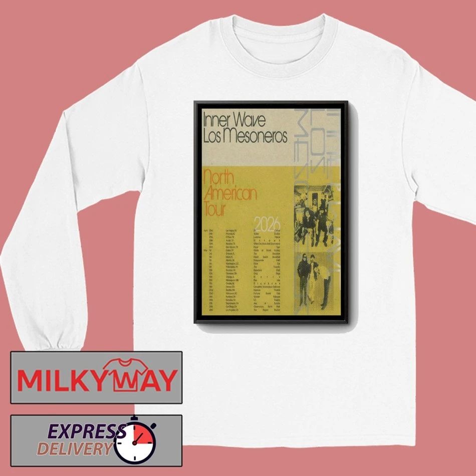 Inner Wave And Los Mesoneros North American 2026 Shows Poster shirt
