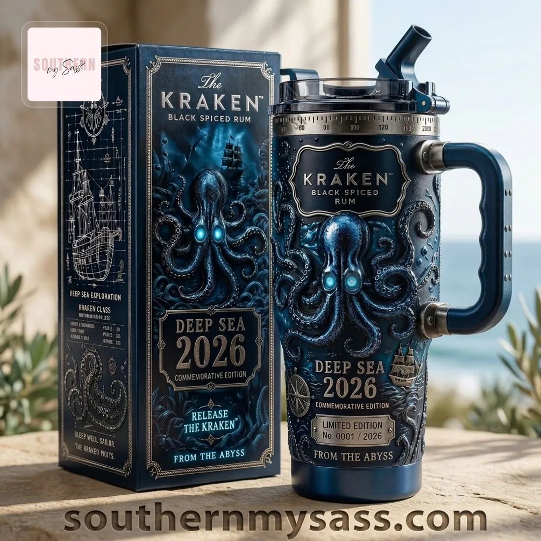 The Kraken Black Spiced Rum 2026 Deep Sea Commemorative Limited Edition Tumbler