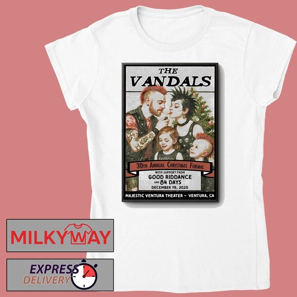 The Vandals December 19 2025 Majestic Ventura Theater in Ventura CA Poster shirt