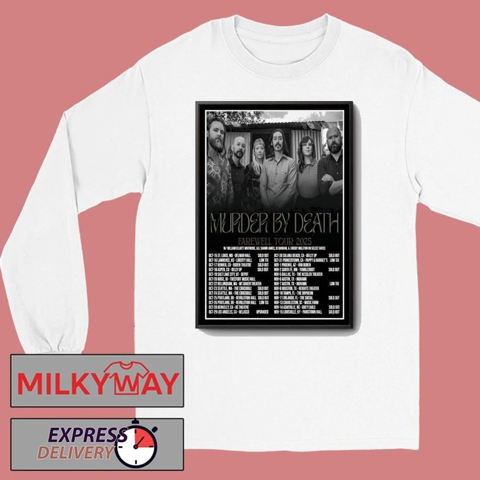 Murder By Death Tour 2025 Poster shirt