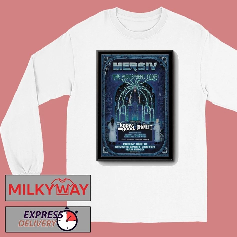 Mersiv Dec 12 2025 Poster San Diego shirt