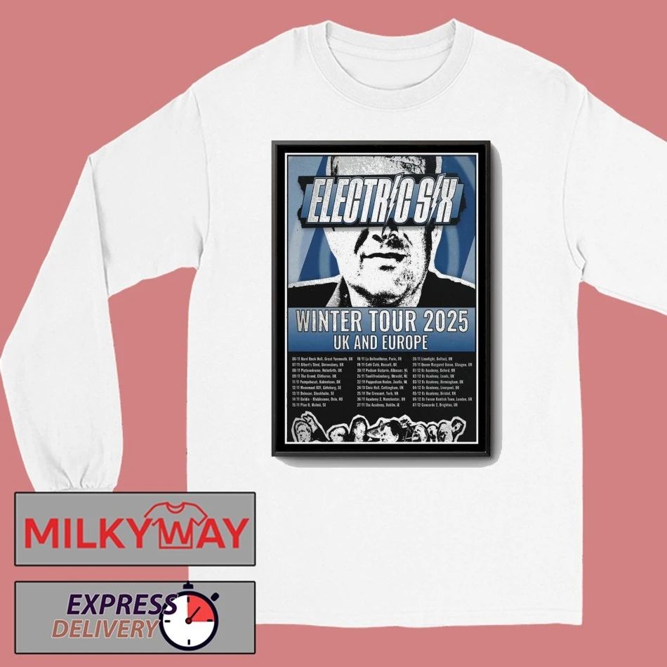 Electric Six Winter Tour 2025 Poster shirt