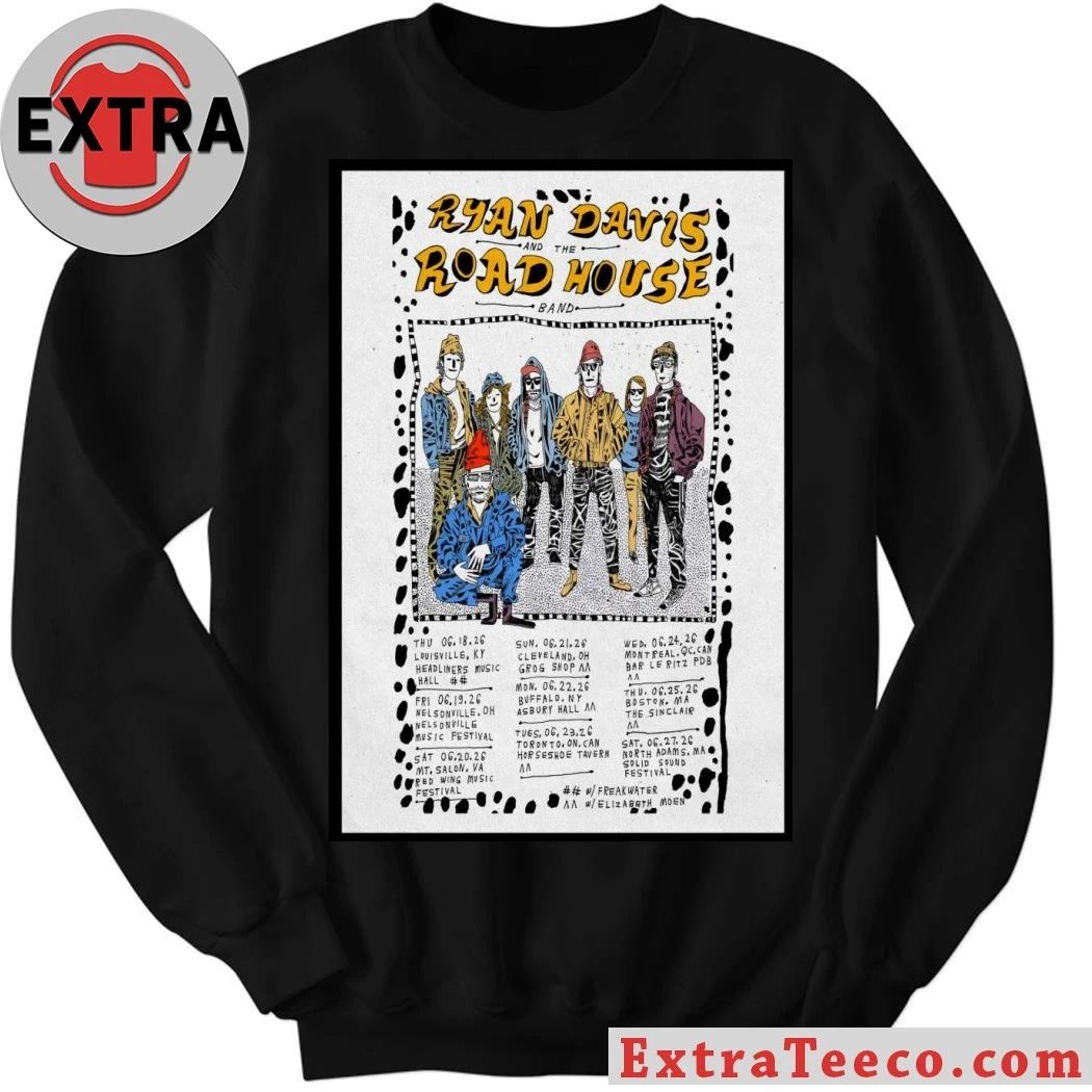 Ryan Davis And The Roadhouse Band 2026 US Shows Poster Shirt