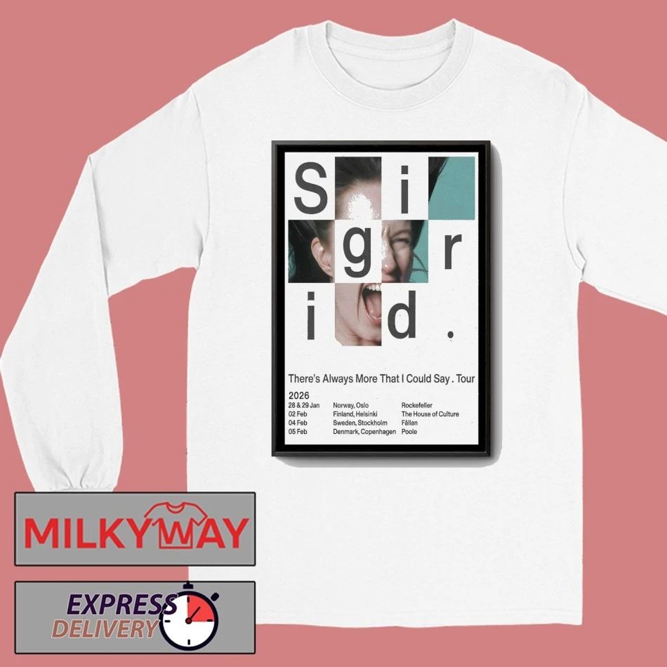 Sigrid Tour 2026 Poster shirt