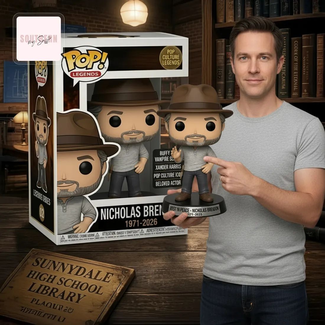 Nicholas Brendon 1971-2026 Rest In Peace Commemorative Pop Figure Doll