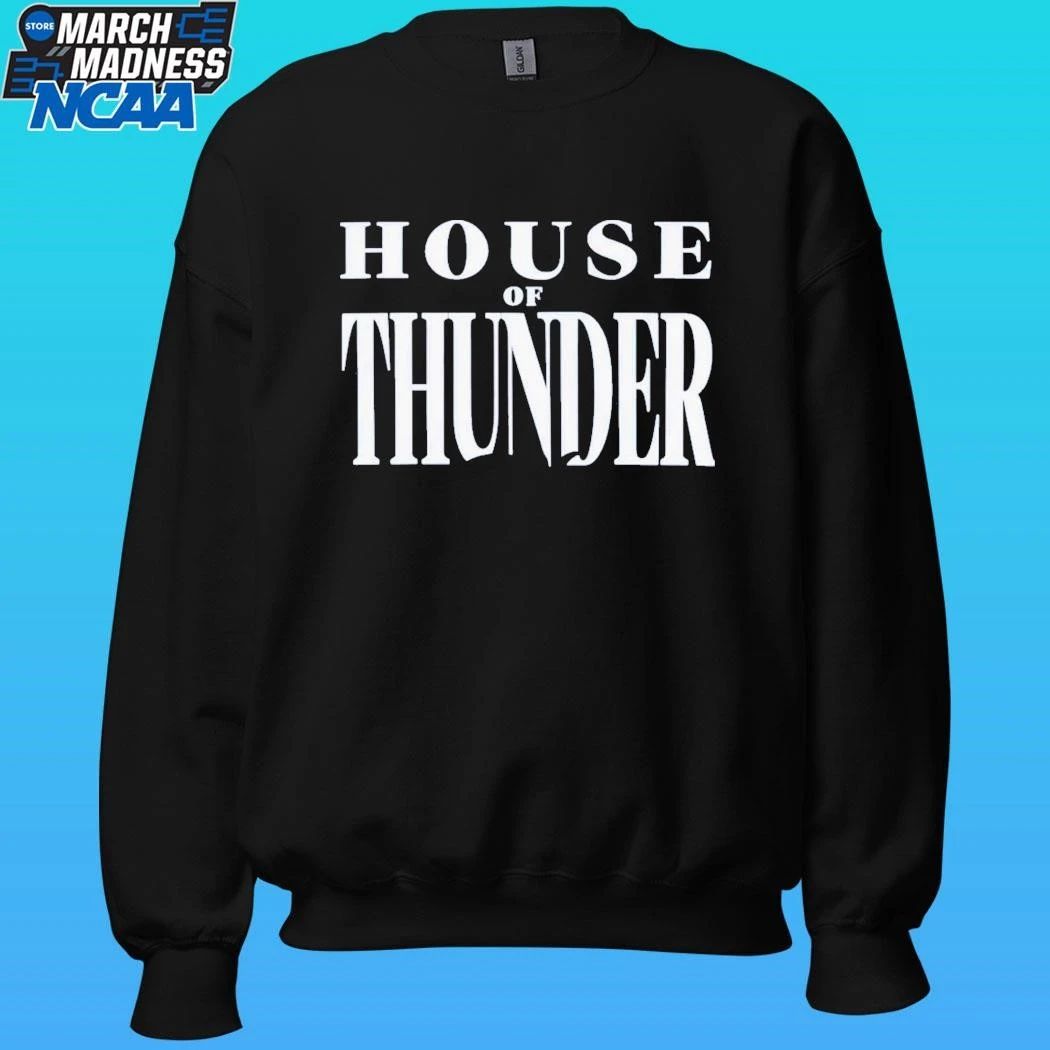 Okc House Of Thunder Game 1 2026 Playoff Shirt
