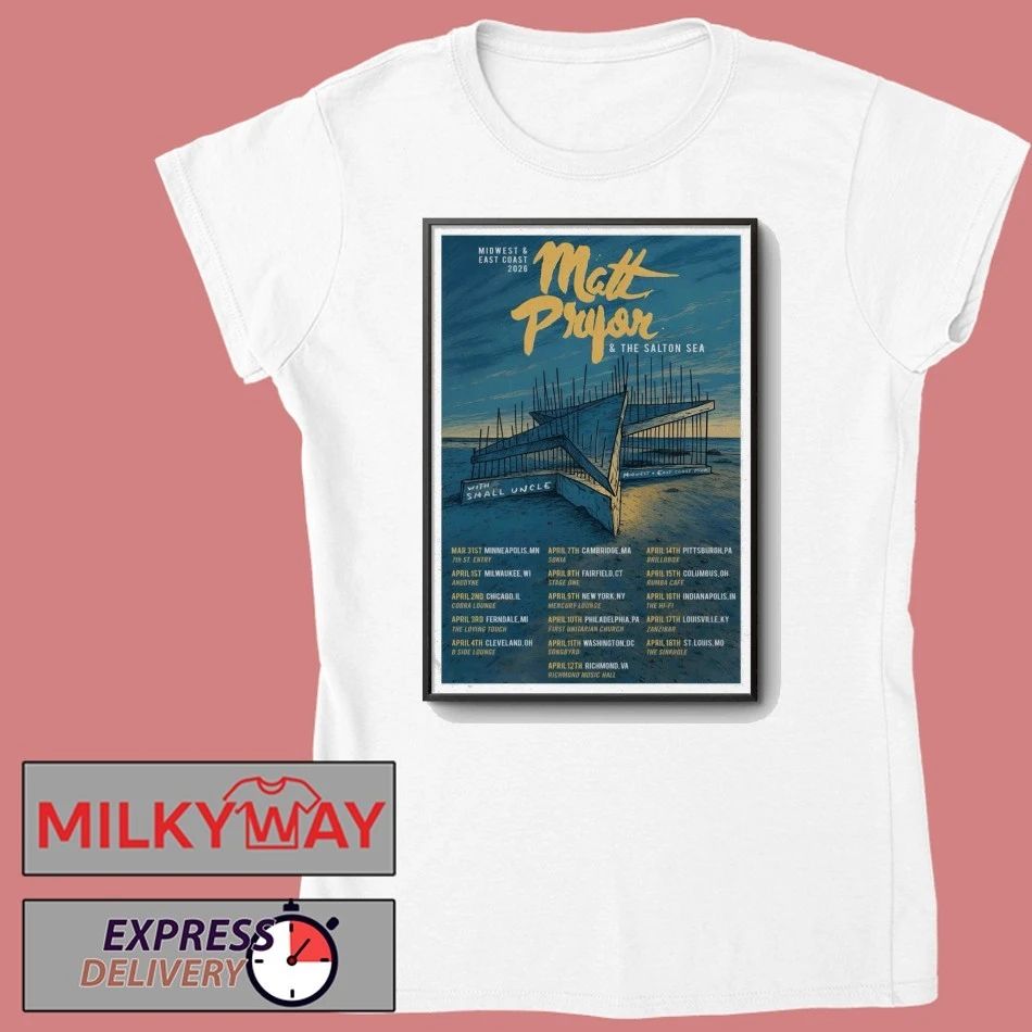 Matt Pryor Tour Midwest And East Coast 2026 Poster shirt