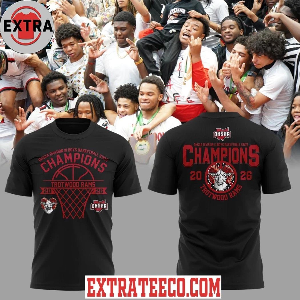 Trotwood Rams OHSAA Boys Basketball D3 State Champions Logo Shirt