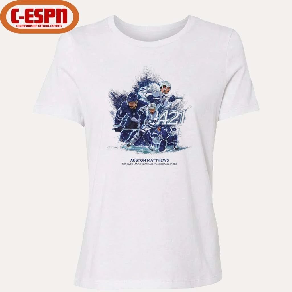 Auston Matthews 421 Career Goal All-Time Goals Leader T-Shirt