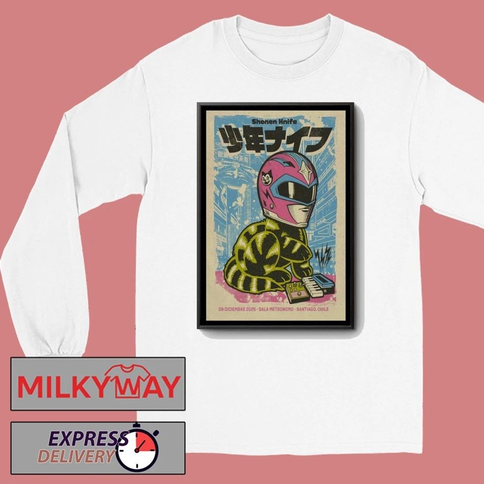 Shonen Knife Dec 9 2025 Poster Santiago, Chile shirt