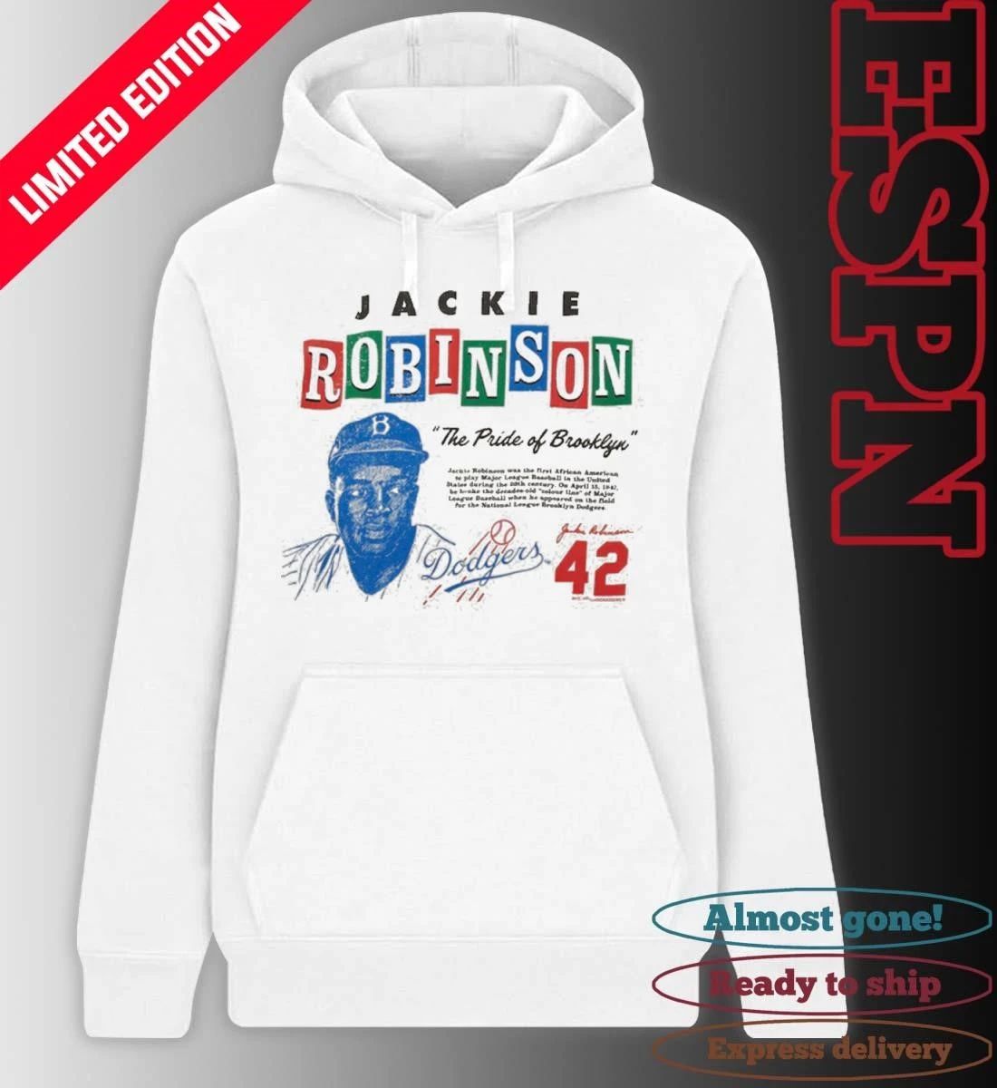 MLB Brooklyn Dodgers Jackie Robinson The Pride Of Brooklyn T-Shirt