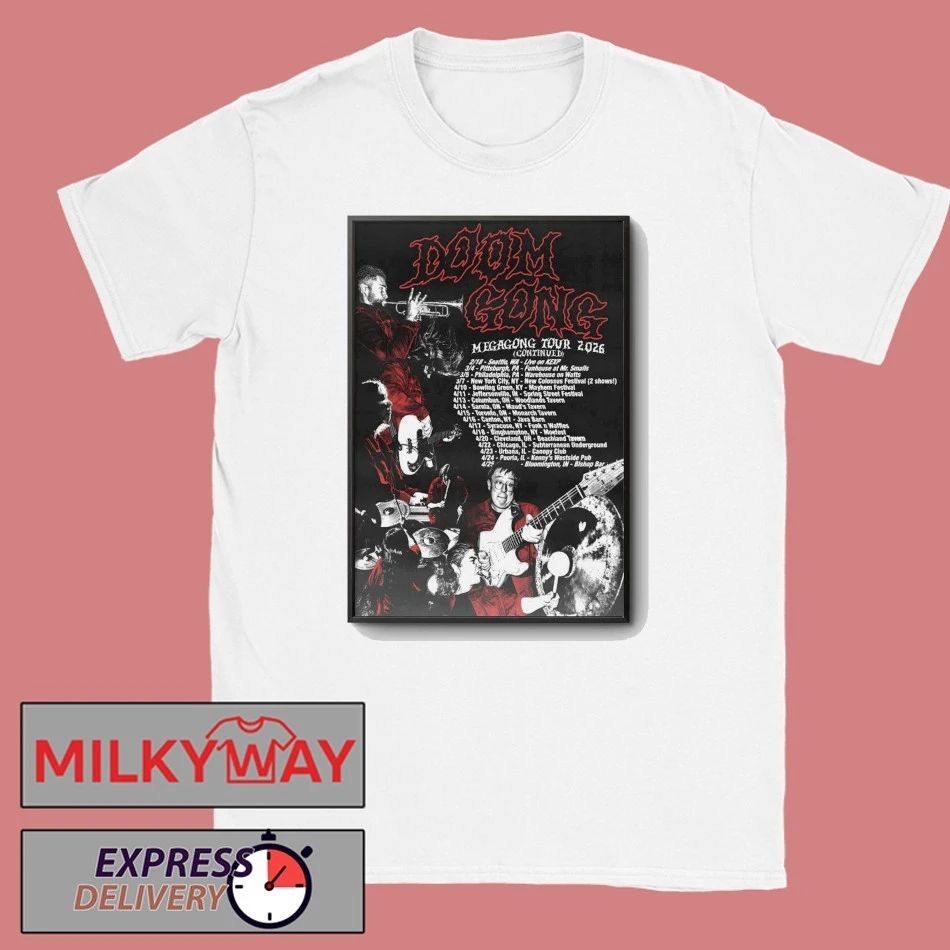 Poster Doom Gong 2026 Megagong Tour shirt