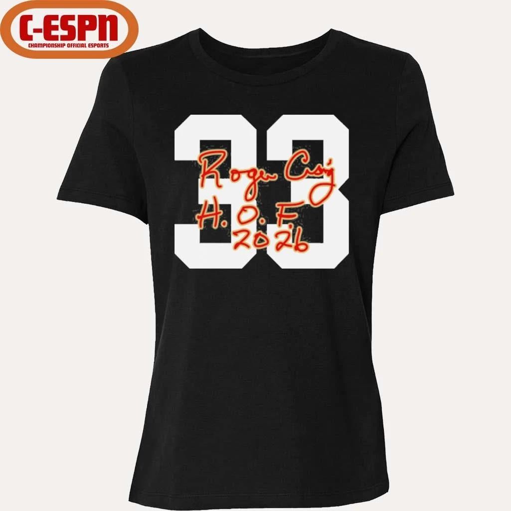 33 Roger Craig 49ers Class of 2026 Elected Signature T-Shirt