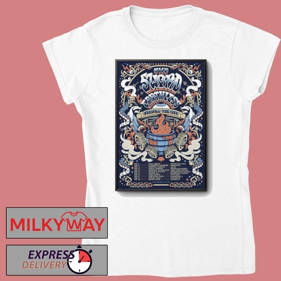The Sword And Earthless European Tour 2026 Poster shirt