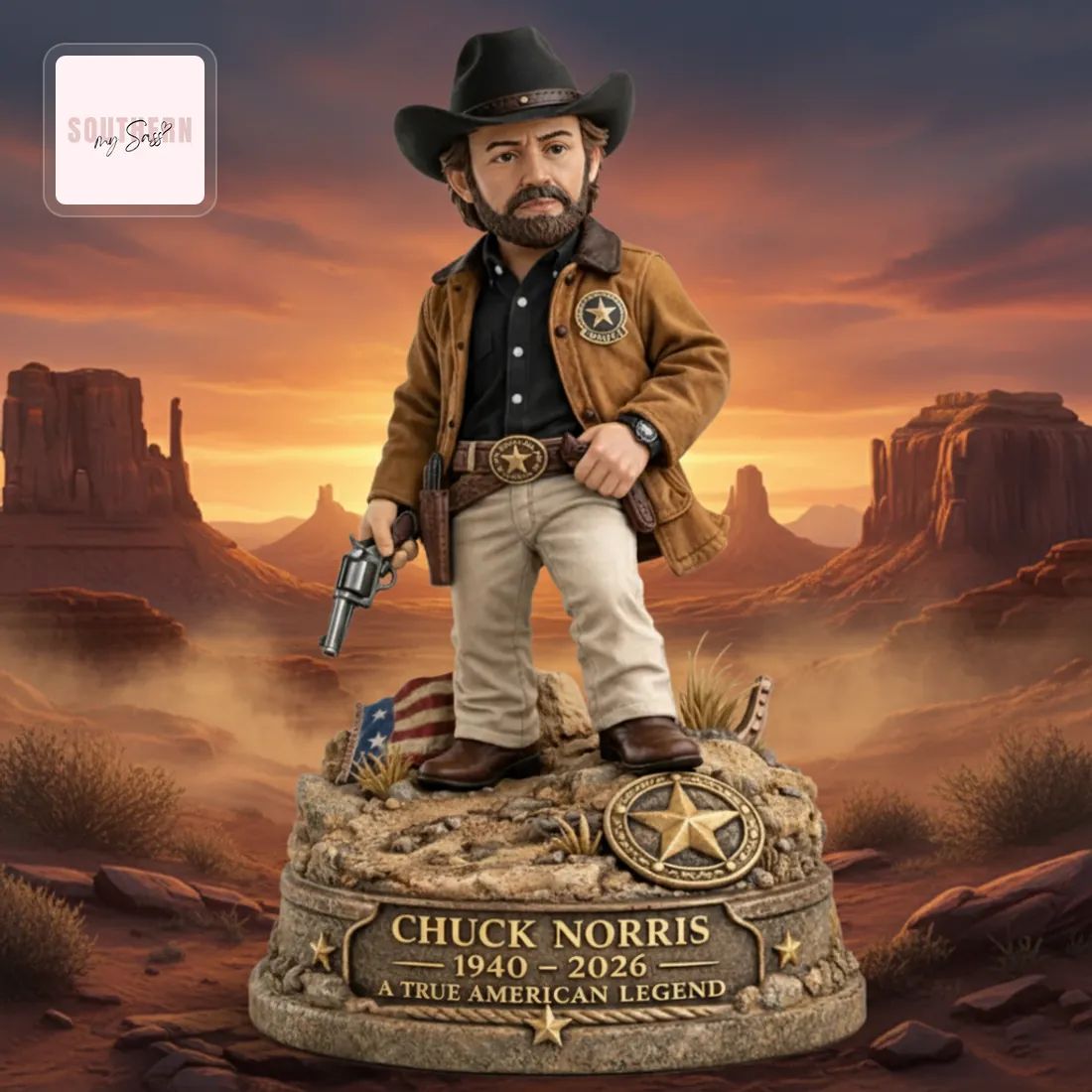 Chuck Norris A True American Legend Sheriff Pop Figure Doll