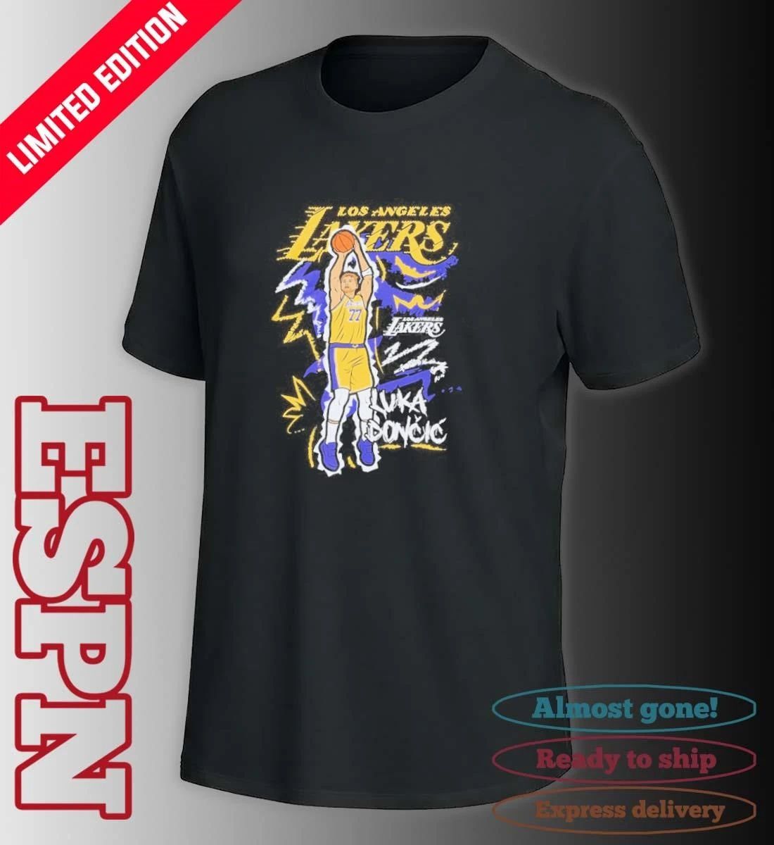 Luka Dončić Los Angeles Lakers Chalked Up Dunk T-Shirt