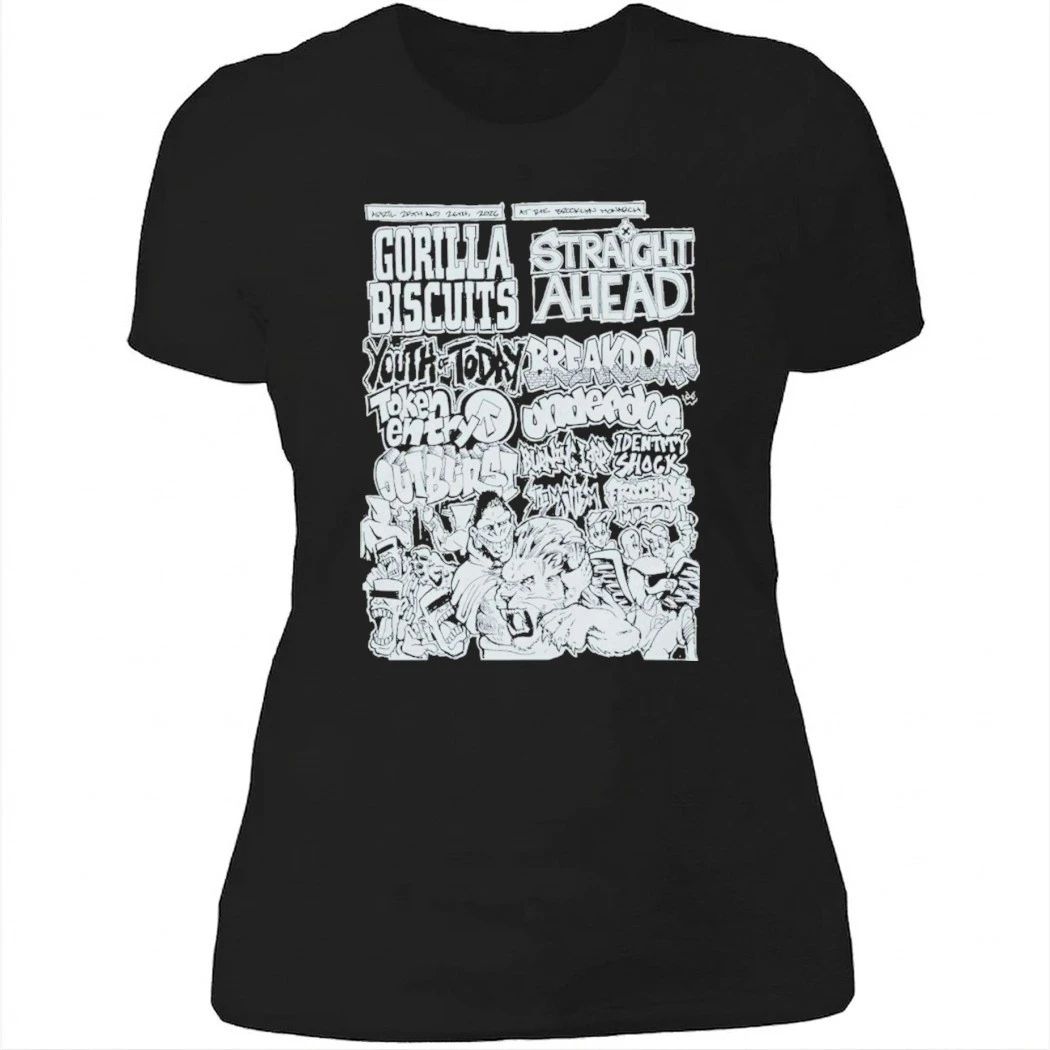 Gorilla Biscuits The Brooklyn Monarch April 25-26, 2026 Shirt