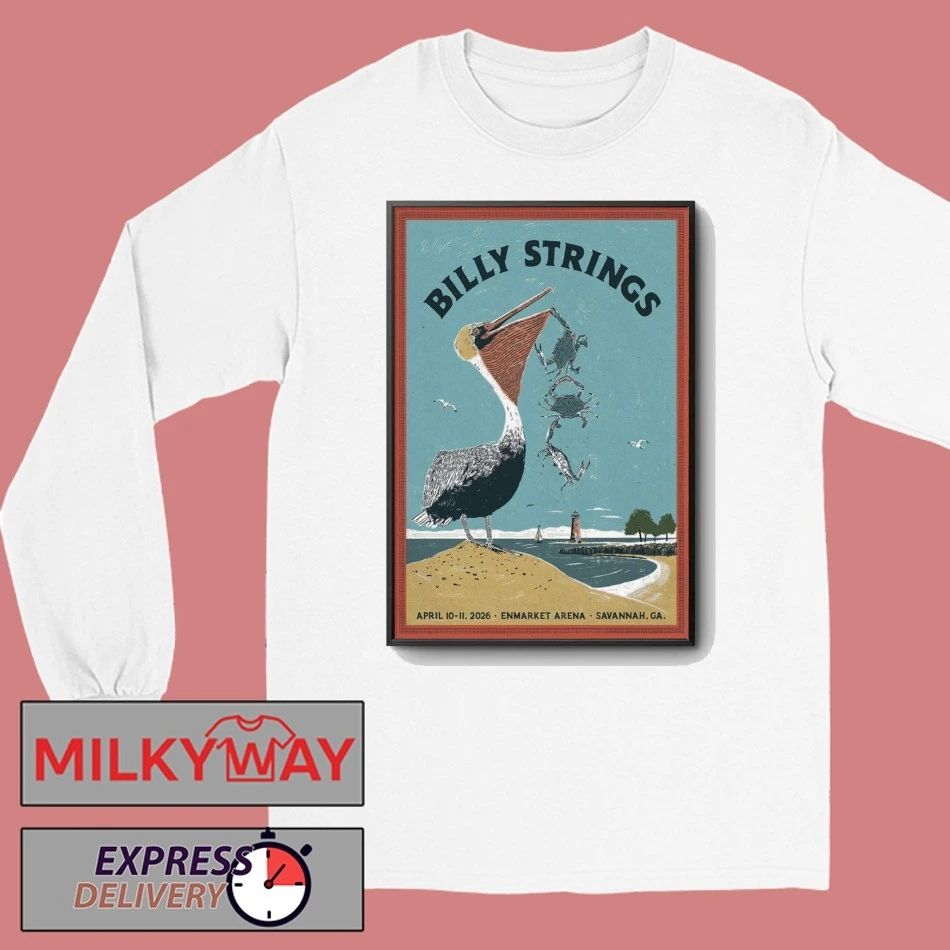 Billy Strings Savannah Enmarket Arena Apr 10-11 2026 Poster shirt