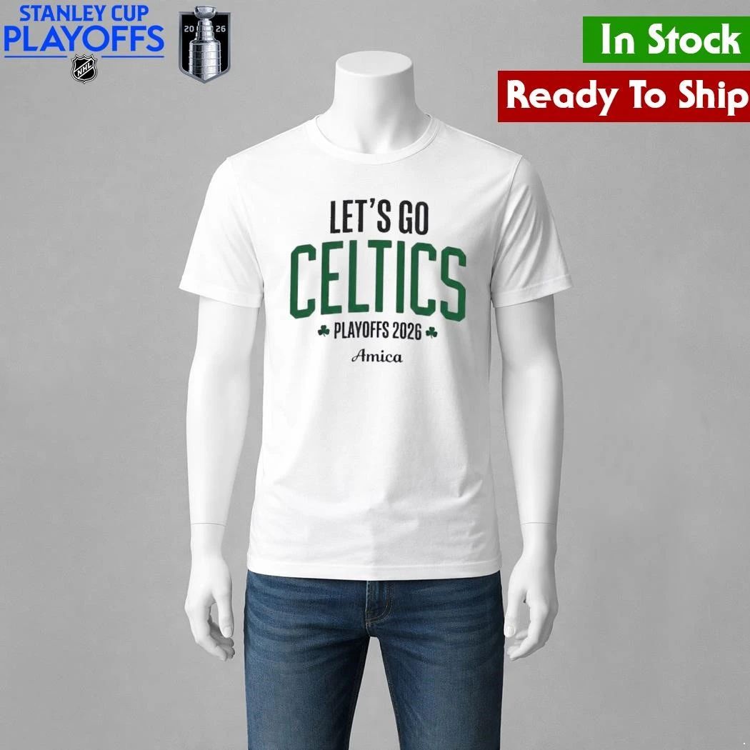 Boston Celtics Let’s Go Celtics Basketball Playoffs 2026 Shirt