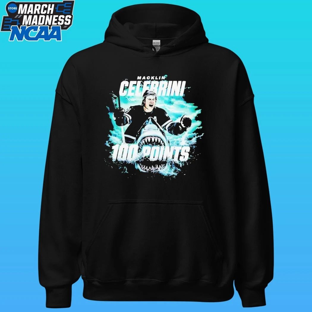 Macklin Celebrini San Jose Sharks 100 Points Shirt