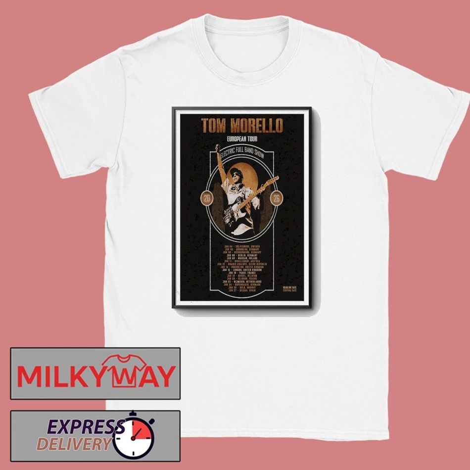 Tom Morello European Tour 2026 Electric Full Band Show Poster shirt