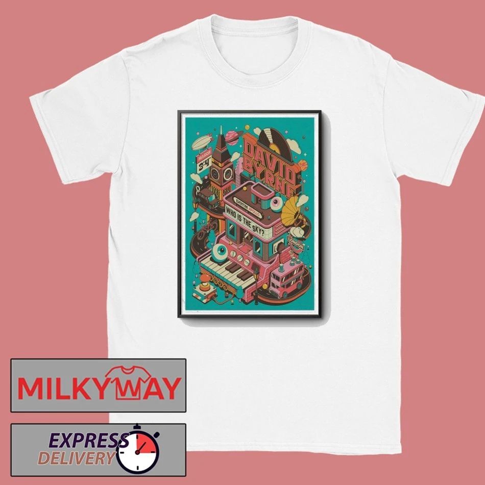 David Byrne London Poster Mar 3 and 4 2026 shirt