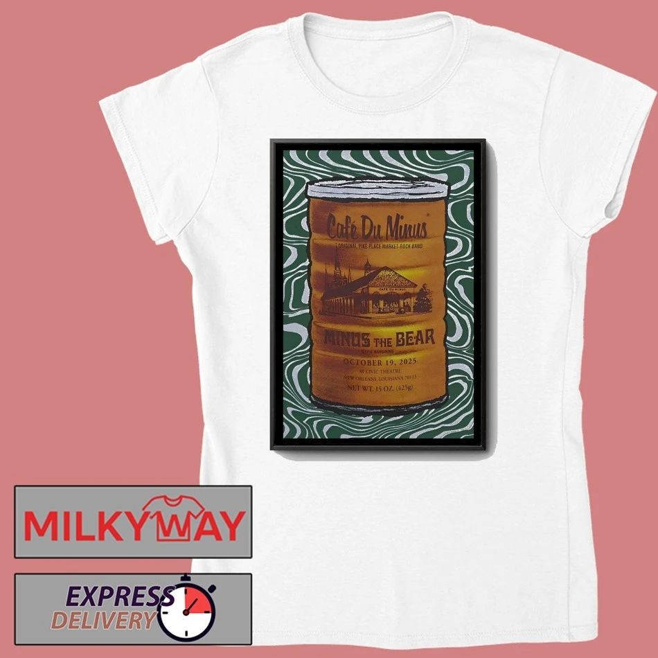 Minus The Bear Fall Tour 2025 New Orleans, LA Poster shirt