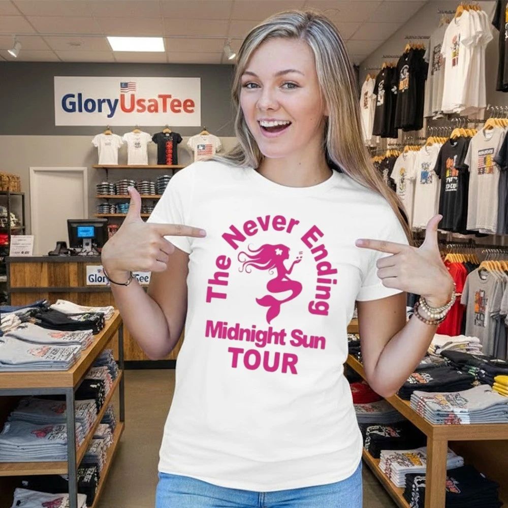 Zara Larsson White Midnight Sun Never Ending Tour 2026 Shirt