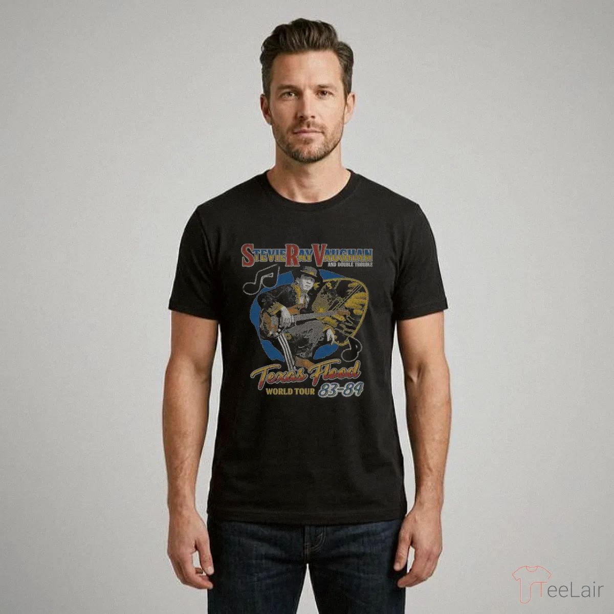Texas Flood World Tour 83-84 Stevie Ray Vaughan T-Shirt