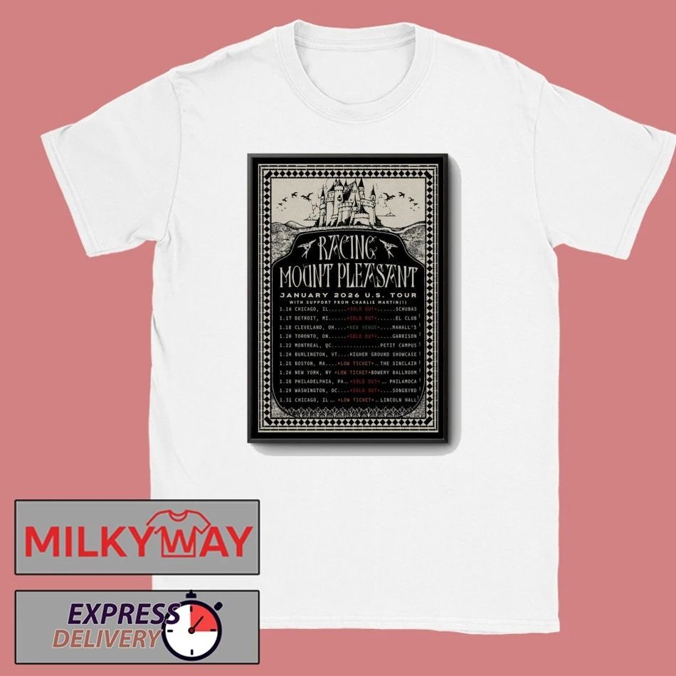 Racing Mount Pleasant January 2026 America Tour Poster shirt