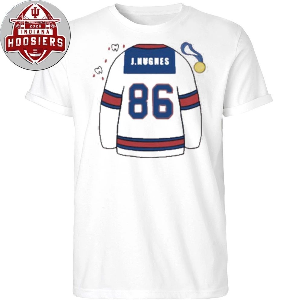 Jack Hughes Golden Goal Quinn Hughes Seeing Ghosts T-Shirt