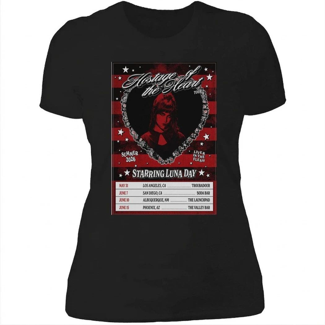 Luna Day The Hostage of the Heart Tour 2026 Poster Shirt