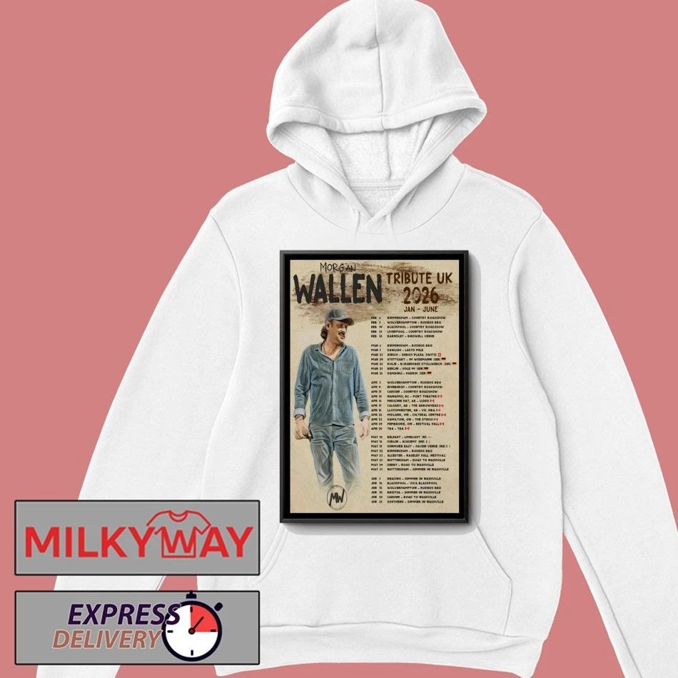 Morgan Wallen Tribute UK 2026 Shows Poster shirt