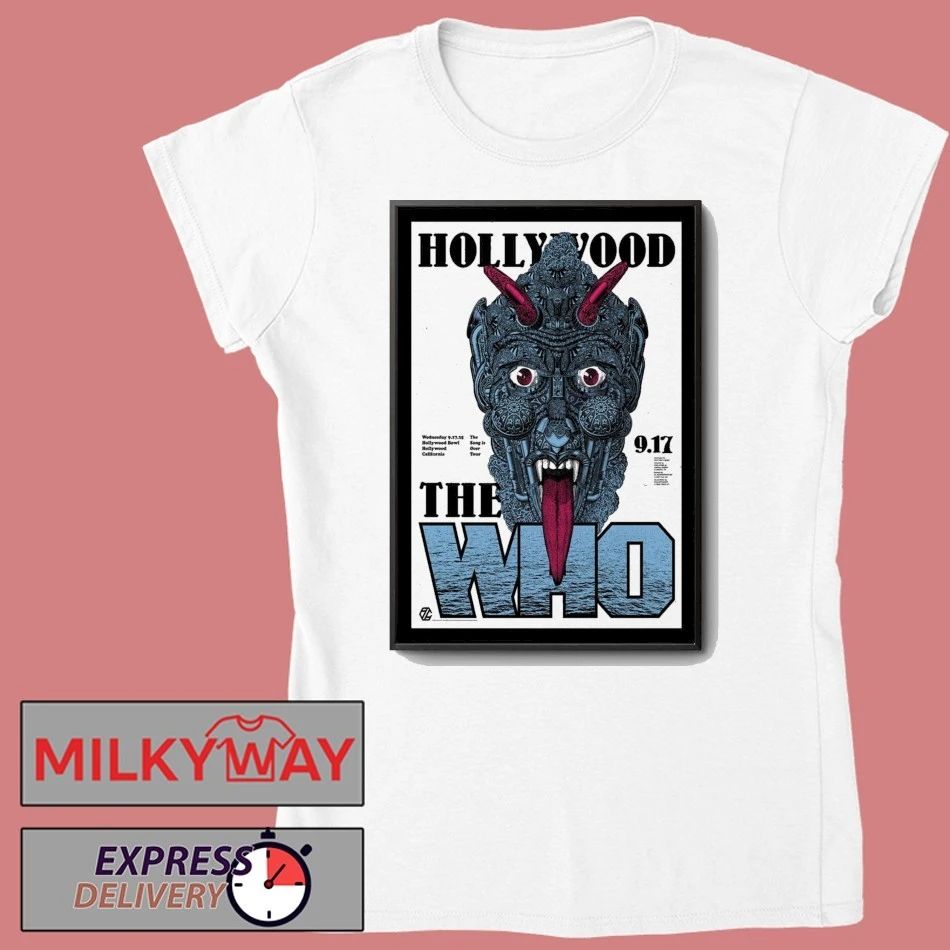 The Who Tour Hollywood, CA 09-17-2025 Poster shirt