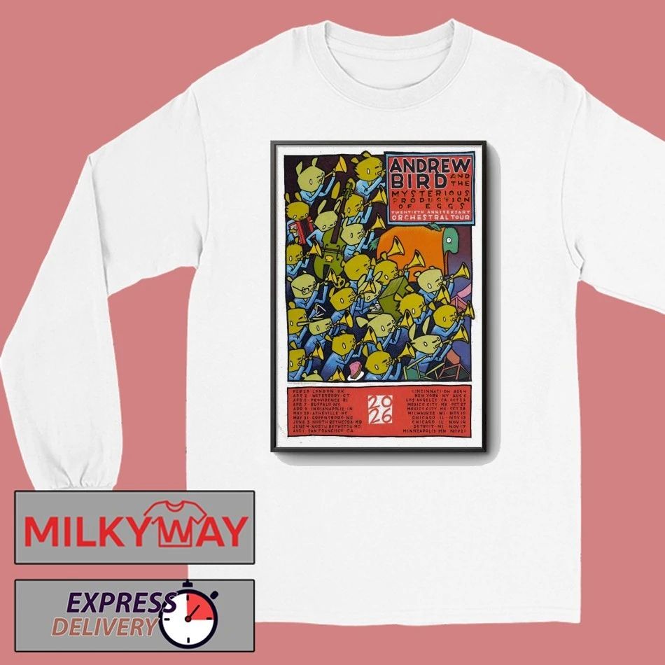 Poster Andrew Bird 2026 The Mysterious Production Of Eggs Orchestral Tour shirt
