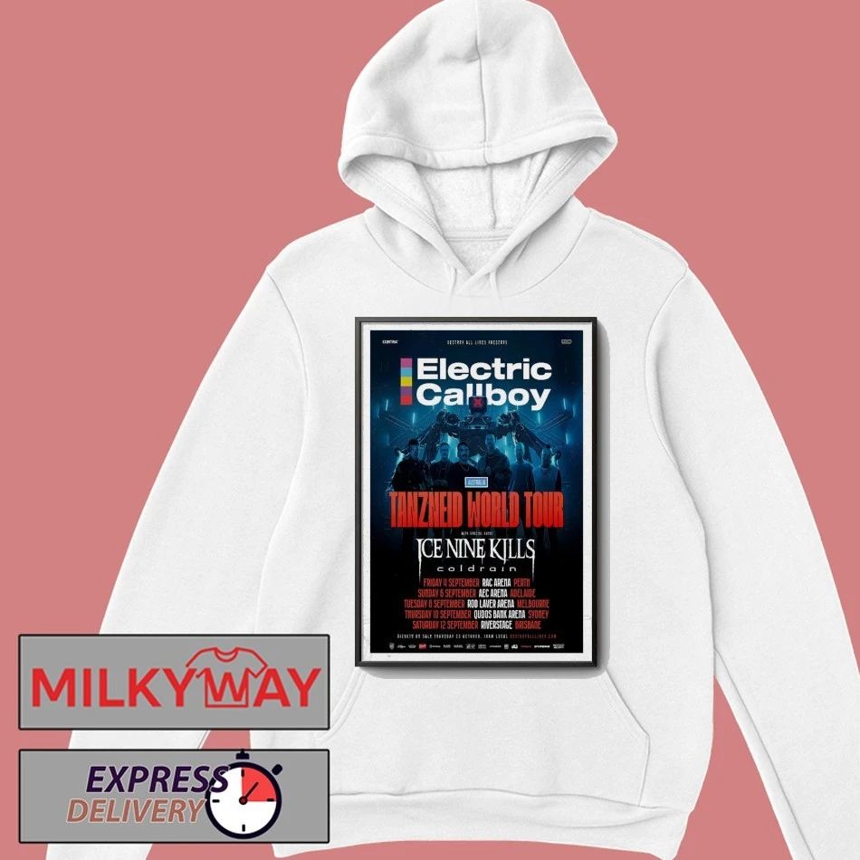 Electric Callboy Australian Arena Tour 2026 Poster shirt
